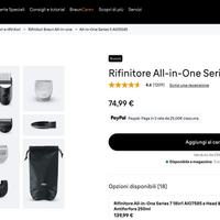 Rasoio Braun serie 5 (9 in 1) usato 1 volta