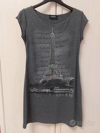 Vestitino invernale con Torre Eiffel glitter