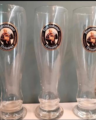 Tris di bicchieri da birra Franziskaner