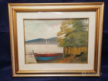 Quadro olio su tela del pittore marotta