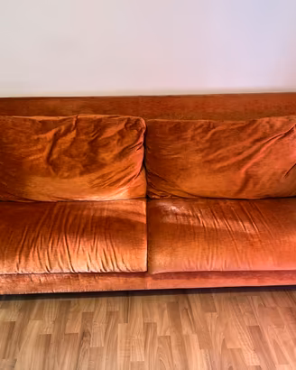 Divano 3 posti Arancio/Terracotta