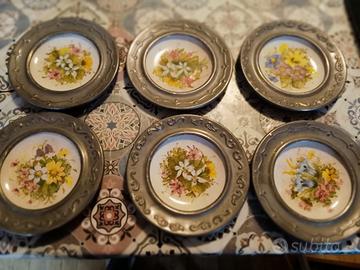 6 PIATTI  ARTE PELTRO FLAVIA BASSANO