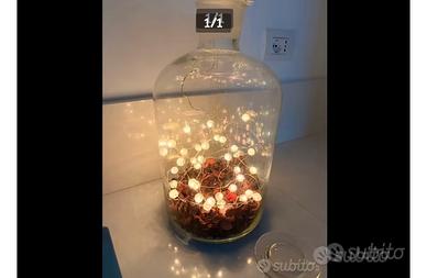 Lampada dentro damigiana di vetro perfetta