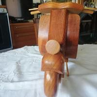 Modellino moto vespa in legno