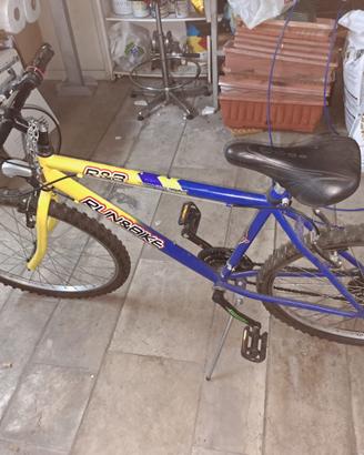 Bicicletta mountain bike Gialla/Blu
