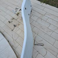 trampolino per piscina in vetroresina bianco 