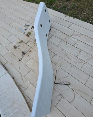 trampolino per piscina in vetroresina bianco 