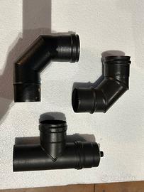 TUBI STUFA PELLET     7  PEZZI      diametro 80