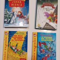 set 4 libri per bambini/ragazzi 