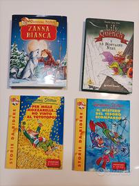 set 4 libri per bambini/ragazzi 