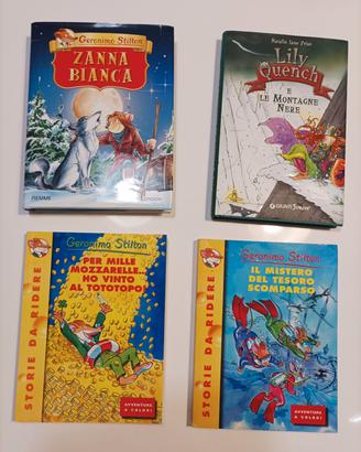 set 4 libri per bambini/ragazzi 