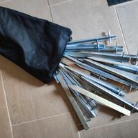 20 Picchetti pesanti a T zincati 30cm