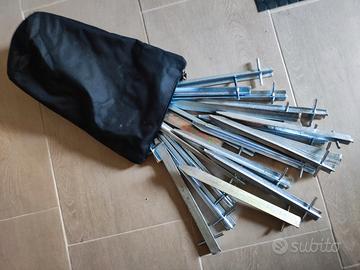 20 Picchetti pesanti a T zincati 30cm