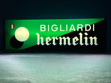 Insegna luminosa bigliardi