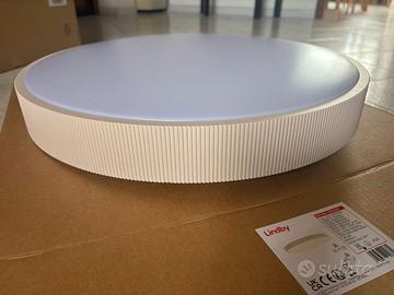 Lindby Plafoniera LED, beige, Ø 49 cm, dimmerabile