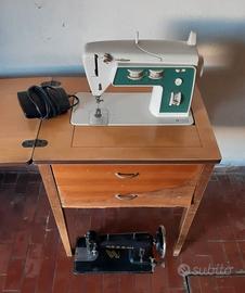 Macchine da cucire singer con mobiletto e necchi