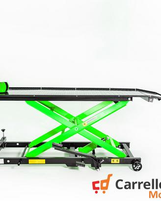 Ponte moto sollevatore con pompa a pedale VERDE