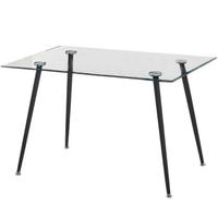 Tavolo rettangolare vetro temperato