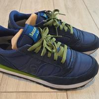 Saucony Jazz blu e verdi taglia 42.5