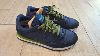 Saucony Jazz blu e verdi taglia 42.5