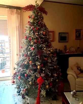 Albero di natale dicembre 2023 effetto innevato