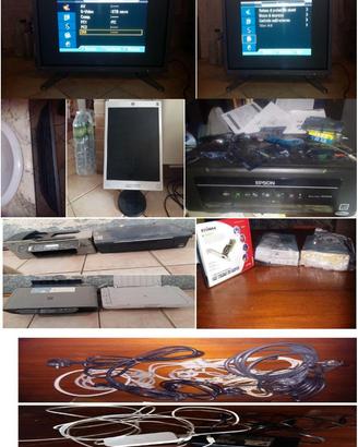 Pc case monitor lettori stampanti, Samsung Hp ecc.