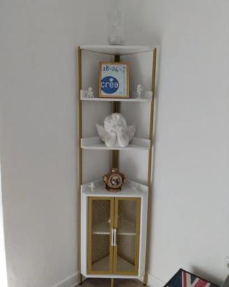 Angoliera bianca e oro