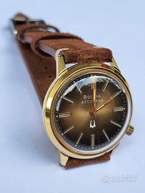 bulova accutron 218 brown soleil