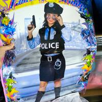 Vestitino carnevale poliziotta bimba 7/9 anni