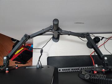 Supporto doppio monitor Bracwiser – VESA 13″‑27″,