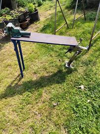 banco morsa per officina mobile