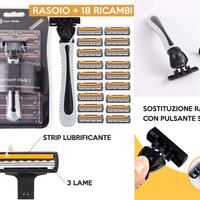 rasoio + 18 rlame ricambio