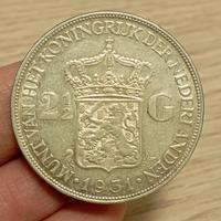 Olanda, 2,5 Gulden 1931 argento 