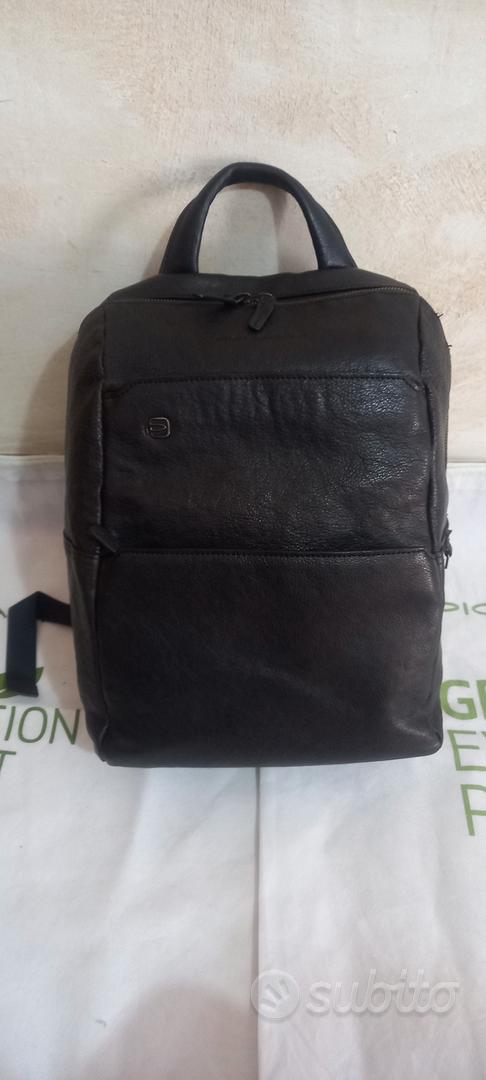 zaino piquadro nero in pelle
