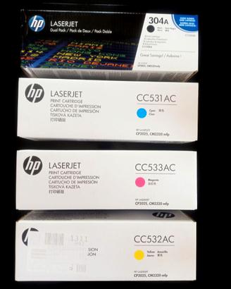 Toner HP per stampante laser 4 pezzi