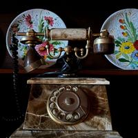 Telefono con cornetta vintage