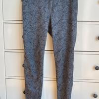 Leggings da allenamento neri e grigi