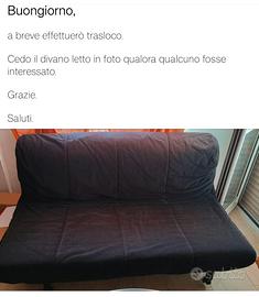 Divano letto matrimoniale