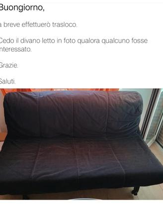 Divano letto matrimoniale
