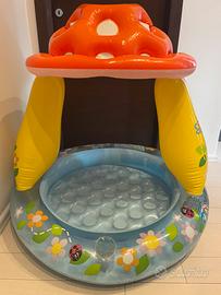 Piscina per neonati con parasole