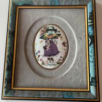 Quadro con ceramica Limoges