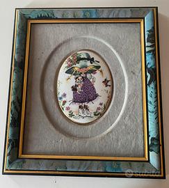 Quadro con ceramica Limoges