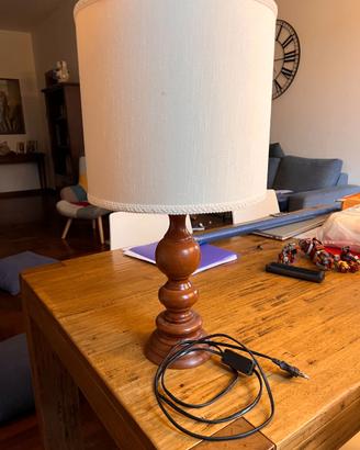 Lampada da tavolo arte povera