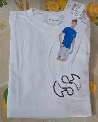 Completo o Pigiama Uomo Superga T.M Bianco e Nero 