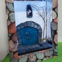 Diorama 1:18 di un antico portone toscano