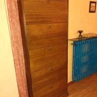 Scarpiera (Porta scarpe) in legno, arte povera