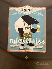 Targa in metallo stampa