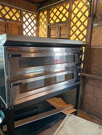 Forno refrattariper pizza e pasticceria due bocche