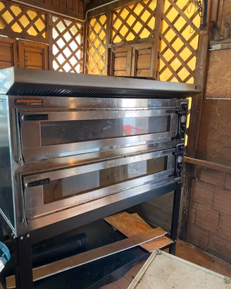 Forno refrattariper pizza e pasticceria due bocche