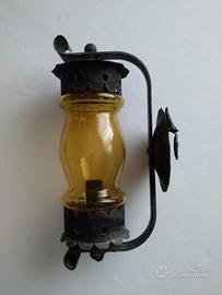 Lampada esterna da muro ferro battuto